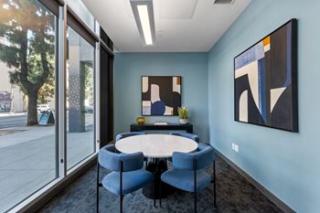 Remote work space at g12 apartments in los angeles, ca 90015